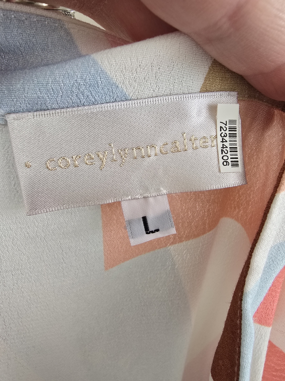 Anthropologie Corey Lynn Calter Anthropologie Soho Abstract Shirtdress Large - Picture 9 of 10